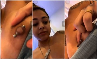 Malu Trevejo Nude Nipple Piercing OF Video